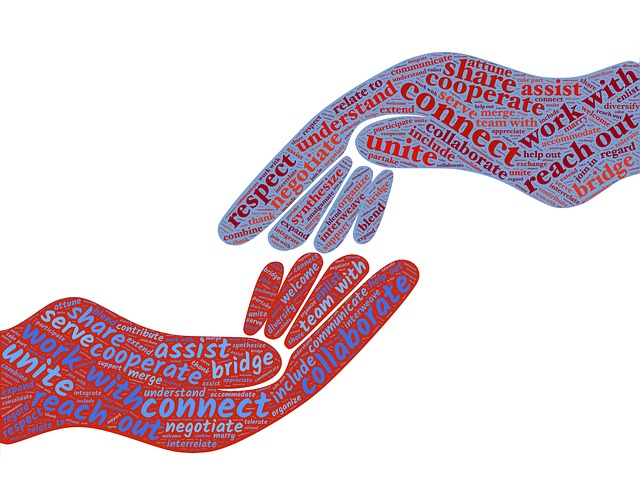 Holding hands suggesting Communication